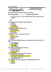 Đề thi môn Công nghệ thông tin - Trường Đại học Văn Hiến.