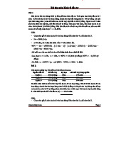 Bài Tập Giải Bài Tập Kinh Tế Đầu Tư - Chương Trình [KTDT2023]