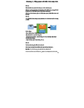 Kiến Trúc Máy Tính - Câu Hỏi Ôn Tập KTTM - MNKKK