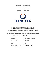 Phương pháp học tập “cùng học”; vận dụng phương pháp này vào chuyên môn ngoại ngữ của bản thân | Bài tập lớn học phần Phương pháp học tập và nghiên cứu khoa học | Trường Đại học Phenikaa
