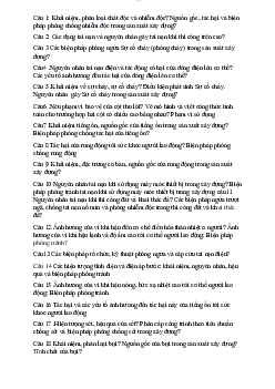 Đề cương câu hỏi lý thuyết ôn tập môn An toàn lao động trong xây dựng có lời giải