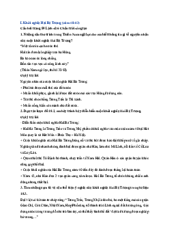 Giải sách giáo khoa môn Lịch sử 6 Bài 18 Các cuộc đấu tranh giành độc lập dân tộc trước thể kỉ X | Chân trời sáng tạo