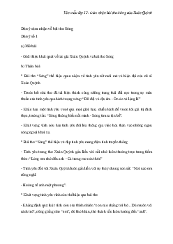 Cảm nhận bài thơ Sóng của Xuân Quỳnh (2 Dàn ý + 7 mẫu) | Văn mẫu lớp 12