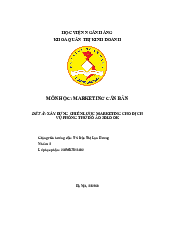 Xây Dựng Chiến Lược Marketing Cho Dịch Vụ Phòng Thử Đồ Ảo 3dlook | Bài Tập Môn Marketing Căn Bản