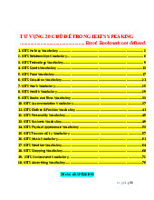 Từ vựng 20 chủ đề trong ielts speaking - Tiếng Anh cơ sở (FL1128) | Trường Đại học Bách khoa Hà Nội