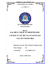 Đặc Điểm & Nhân Tố Ảnh Hưởng Đến Cầu Lưu Trú Ở Quảng Ninh | Bài thảo luận kinh tế du lịch