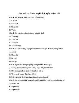 Tự đánh giá: Rồi ngày mai con đi | Soạn văn 7 Cánh diều