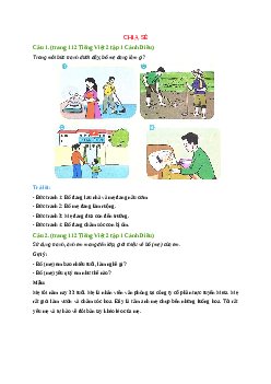 Giải SGK môn Tiếng việt 2 - Bài 14: Con chả biết được đâu (5) | Cánh Diều