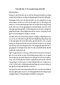 Tả con gấu trong vườn thú Hay Nhất | Tập làm văn 4