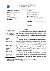 Bài Thi Học Phần Triết Học Mác - Lênin - Mã 29 | Trường Đại học Thương Mại