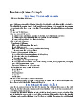 Tả cảnh một hồ nước lớp 5