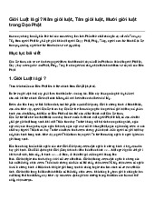 Giới Luật là gì? Năm giới luật, Tám giới luật, Mười giới luật trong Đạo Phật
