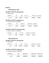 Bài tập thống kê trong kinh doanh | Trường Đại học Kinh tế – Luật