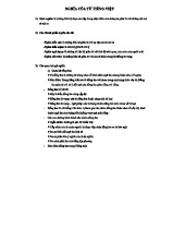 NGHĨA CỦA TỪ TIẾNG VIỆT - Phân Tích và Định Nghĩa Chi Tiết