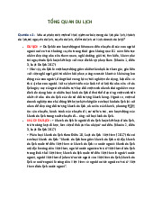 Phân Tích Khái Niệm Cơ Bản Và Tác Động Kinh Tế | Môn Tổng quan du lịch - Đại học Văn hóa Hà Nội