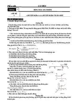 Lý thuyết và bài tập bài Chuyển động cơ-chuyển động thẳng đều Vật lí 10 có lời giải