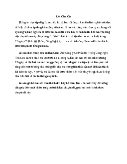 Báo cáo thực tập tốt nghiệp quản trị mạng Exchange 2013 | Trường Cao Đẳng Công Nghệ Thủ Đức