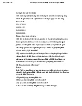 Ôn cuối kỳ phân tích dữ liệu và xác suất thống kê môn Xác suất thống kê| Trường Đại học Ngoại Thương