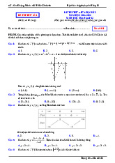 Bộ đề thi thử giữa học kì 1 Toán 12 năm học 2025 – 2026 – Chu Hoàng Minh