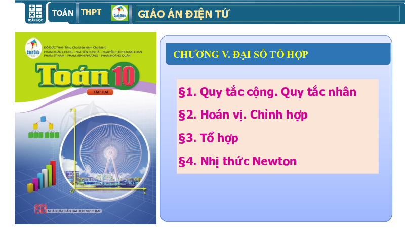 Chương 5. Bài 3: Tổng hợp | Giáo án điện tử môn Toán 10 | Cánh diều