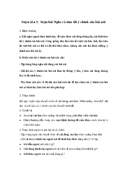 Nghe và tóm tắt ý chính của bài nói | Soạn văn 7 Cánh diều