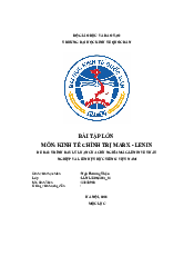 Trình bày lý luận của chủ nghĩa Mác-Lenin về thất nghiệp ở Việt Nam | Đại học Kinh Tế Quốc Dân