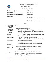 Đề thi Quản trị học (Đề 01) | Trường Đại học Thương Mại