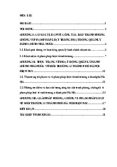 Đề cương môn Luật môi trường - Trường Đại học lao động -  xã hội