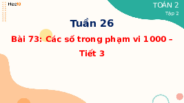 Giáo án điện tử Toán 2 Chương 4 Cánh diều: Các số trong phạm vi 1000