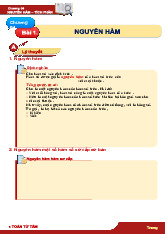 C4-B1 - Nguyên Hàm - Tích Phân - Lý Thuyết và Ví Dụ - P1 Môn: Pháp luật đại cương | Trường: Học Viện nông nghiệp Việt Nam