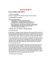 Dự án cuối kỳ chủ đề : Trách nhiệm xã hội - Xã hội học | Đại học Văn Lang