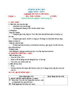 Giáo án Toán 2 sách Chân trời sáng tạo (Cả năm) | Tuần 1| Tiết 2