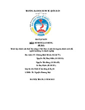 Trình bày chính sách thuế thu nhập ở Việt Nam và ảnh hưởng của chính sách đến người lao động và doanh nghiệp | Môn Kinh tế lao động - Đại học Kinh Tế Quốc Dân