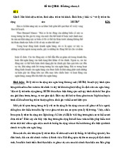 Đề thi về Quản lý rủi ro tín dụng và lãi suất cho sinh viên môn Quản trị rủi ro | Đại học Kinh tế Quốc Dân