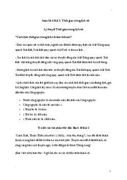 Giải Lịch sử 6 Bài 2: Thời gian trong lịch sử - Cánh diều