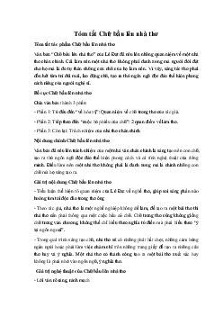 Tóm tắt Chữ bầu lên nhà thơ Ngữ Văn 10 sách Kết Nối Tri Thức