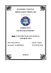 So sánh hộ kinh doanh cá thể và hợp tác xã và bài tập tình huống | Bài thảo luận luật kinh tế