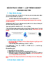 Đề cương môn lập trình mạng máy tính- Trường Đại học bách khoa - Đại học đà nẵng.