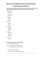 Bài tập Ngôn ngữ học Tiếng Anh | Trường Đại học Ngoại ngữ, Đại học Quốc gia Hà Nội