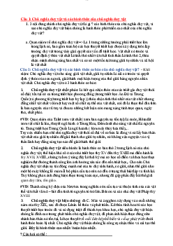 Bộ câu hỏi tự luận và đáp án Triết học Mac-Lenin | Trường Đại học Nông - Lâm Bắc Giang