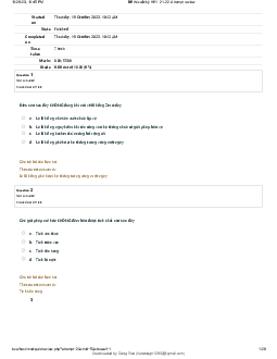 Bài thi (mẫu) cuối kỳ 1 môn An toàn thông tin | Đại học Sư phạm Kỹ thuật Thành phố Hồ Chí Minh
