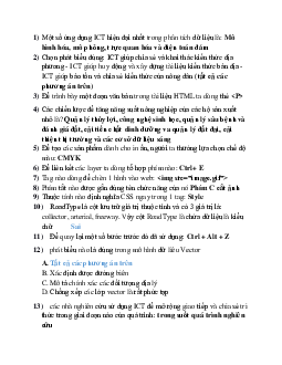 Đề cương Tin ứng dụng | Học viện Nông nghiệp Việt Nam