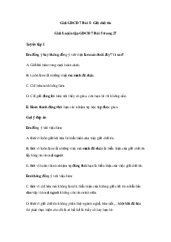 Giải giáo dục công dân 7 Bài 5: Giữ chữ tín | Cánh diều