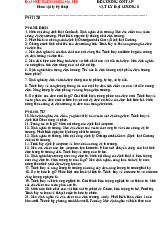 Đề cương ôn tập môn Vật lý đại cương 2 | Trường Đại học Bách Khoa Hà Nội