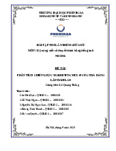 Phân tích chiến lược Marketing Mix 4p của nhà hàng lẩu Hadilao | Bài tập thi lấy điểm giữa kỳ học phần Kỹ năng viết và thuyết trình bằng tiếng Anh | Trường Đại học Phenikaa