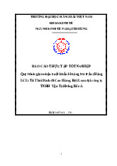 Quy trình Giao Nhận Xuất Khẩu Lô Hàng LCL Đi Đài Loan Tại NEAT Logistics Môn Thực hành nghề nghiệp 2 | Trường Đại học Tài chính - Marketing