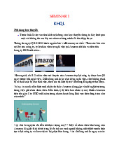 Seminar môn Khoa học quản lý  | Trường đại học kinh doanh và công nghệ Hà Nội