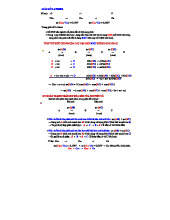 BÀI TẬP ĐIỆN HÓA HỌC - Giản đồ Latimer và Tính Thế Khử Chuẩn Môn Hóa Đại Cương