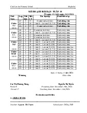 Giáo án môn Tiếng anh lớp 4 tuần 10  | Bộ sách Global Success | Tiểu học ( Chương trình mới)