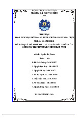 Tiểu luận Phát Triển Chương Trình Truyền Hình Rap Việt môn Tinh thần khởi nghiệp - Trường Đại học Văn Hiến.